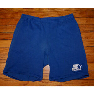 Vintage 90s STARTER Royal Blue Small Sweat Shorts USA Made Drawstring RARE!